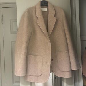 OAK + FORT Beige Wool Blazer